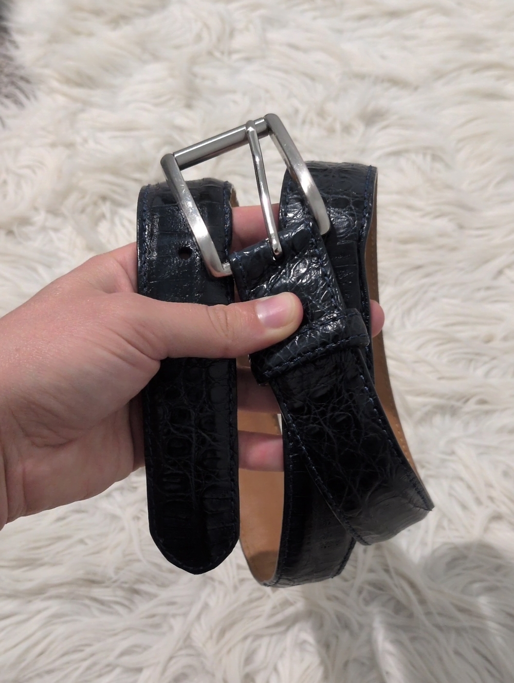Peter Millar Genuine Crocodile Belt